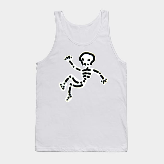 skeleton Tank Top by TattooTshirt